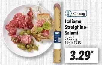 Lidl Italiamo Strolghino Salami 250 g Angebot