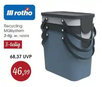 Zurbrüggen Rotho Recycling Mullsystem Angebot