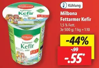 Lidl Milbona Fettarmer Kefir 500 g Angebot