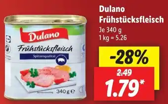 Lidl Dulano Frühstücksfleisch 340 g Angebot