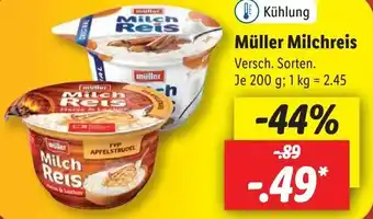 Lidl Müller Milchreis 200 g Angebot