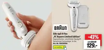 Lidl Braun Silk-épil 9 Flex ,,FC Bayern Limited Edition" Angebot