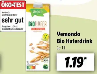 Lidl Vemondo Bio Haferdrink 1 L Angebot