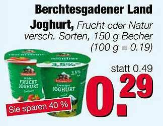 Edeka Scherer Berchtesgadener Land Joghurt Angebot