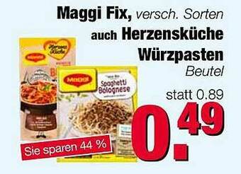 Edeka Scherer Maggi Fix Auch Herzensküche Würzpasten Angebot