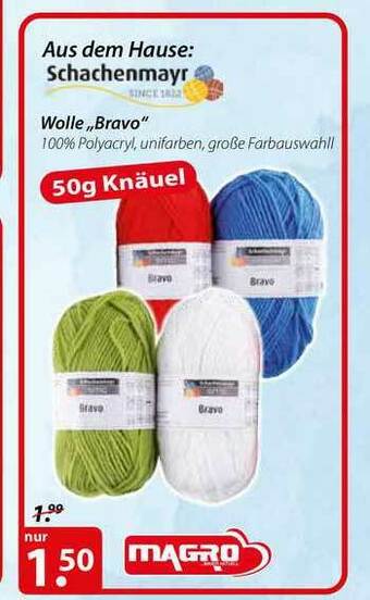 Magro Wolle „bravo” Angebot