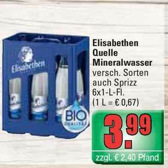 Profi Getränke Elisabethen Quelle Mineralwasser Angebot