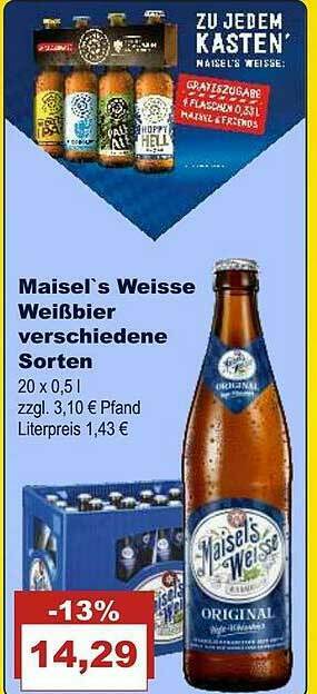 Bilgro Maisel's Weisse Weißbier Angebot