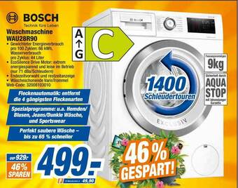 expert Octomedia Bosch Waschmaschine Wau28r90 Angebot