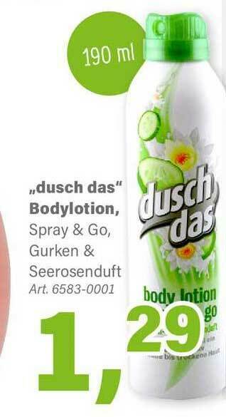 Schleudermaxx Duschdas Bodylotion Angebot
