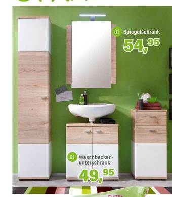 Schleudermaxx Spiegelschrank Oder Waschbeckenunterschrank Angebot