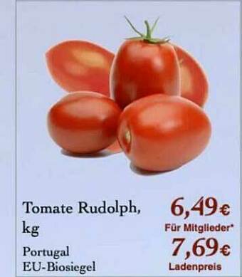 LPG Biomarkt Tomate Rudolph Angebot