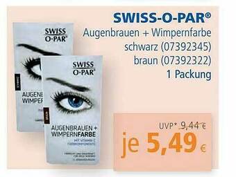 Apotal Swiss-o-par Augenbrauen + Wimpernfarbe Schwarz Oder Braun Angebot