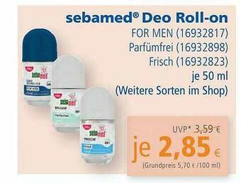 Apotal Sebamed Deo Roll-on Angebot