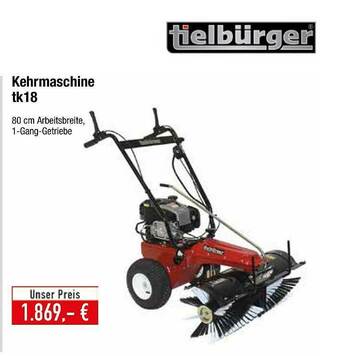 Kulow Gartentechnik Tielbürger Kehrmaschine Tk18 Angebot