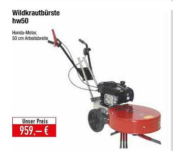 Kulow Gartentechnik Wildkrautbürste Hw50 Angebot