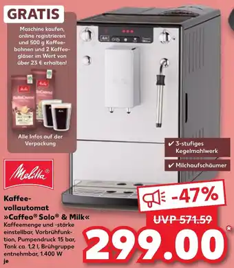 Kaufland Melitta Kaffeevollautomat Caffeo Solo & Milk Angebot