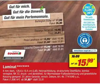 toom Baumarkt Laminat Angebot