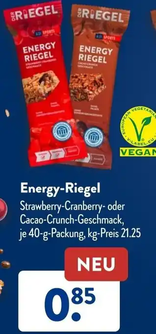 Aldi Süd Energy Riegel 40 g Packung Angebot