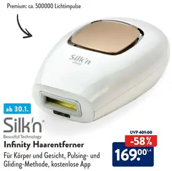 Aldi Süd Silk'n Infinity Haarentferner Angebot