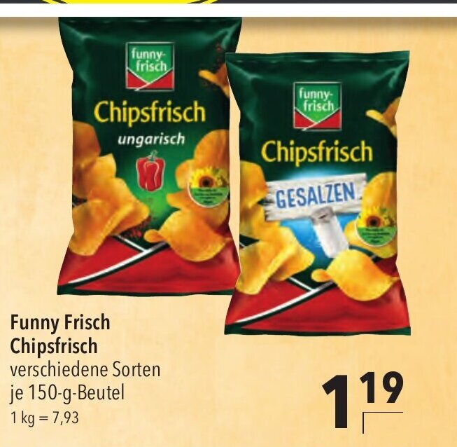 Funny-Frisch Chipsfrisch 150g Angebot bei CITTI Markt
