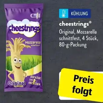 Aldi Süd Cheestrings 80 g Packung Angebot