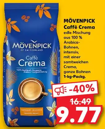 Kaufland Mövenpick Caffè Crema 1 kg Packg. Angebot