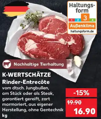 Kaufland K-Wertschätze Rinder Entrecôte Angebot