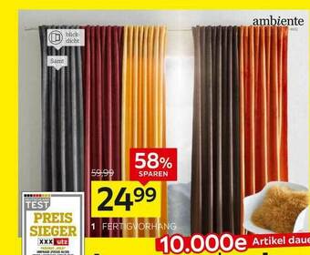 XXXLutz Ambiente Fertigvorhang Angebot