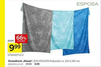 XXXLutz Esposa Strandtuch „miami” Angebot