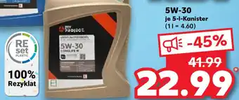 Kaufland My Project Motorenöl 5W-30, 5 L Kanister Angebot