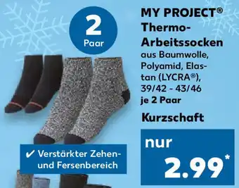 Kaufland My Project Thermo Arbeitssocken Angebot