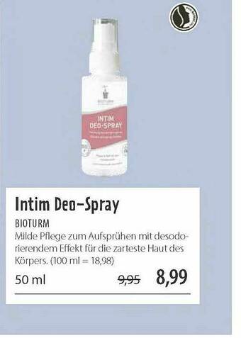 Superbiomarkt Intim Deo-spray Bioturm Angebot