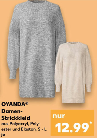 Kaufland Oyanda Damen Strickkleid Angebot