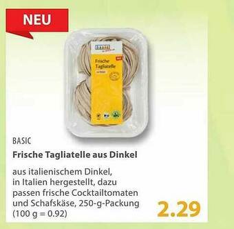 basic Basic Frische Tagliatelle Aus Dinkel Angebot