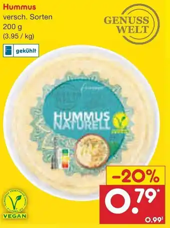 Netto Marken-Discount Hummus 200 g Angebot