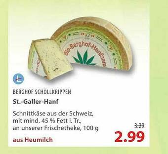 basic Berghof Schöllkrippen St-galler-hanf Angebot