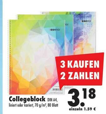 Mäc Geiz Collegeblock Angebot