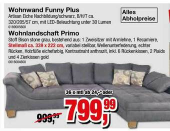 Möbelfundgrube Wohnwand Funny Plus Angebot