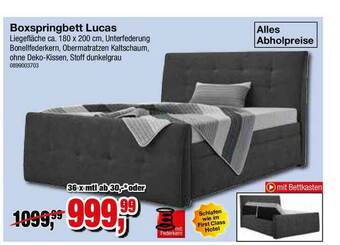 Möbelfundgrube Boxspringbett Lucas Angebot