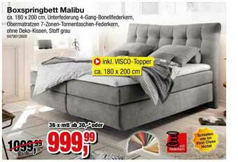 Möbelfundgrube Boxspringbett Malibu Angebot