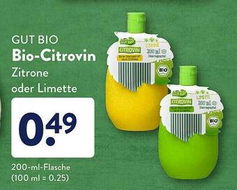 Aldi Süd Gut Bio Bio-citrovin Zitrone Angebot