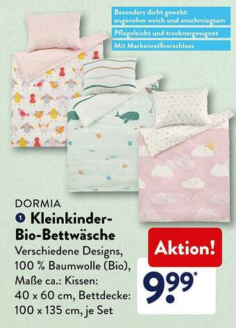 Aldi Süd Dormia Kleinkinder-bio-bettwäsche Angebot