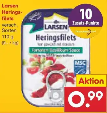 Netto Marken-Discount Larsen Heringsfilets 110 g Angebot