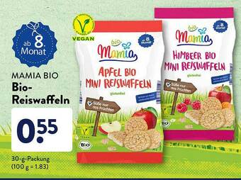 Aldi Süd Mamia Bio Bio-reiswaffeln Angebot