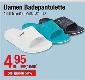 V Markt Damen Badepantolette Angebot