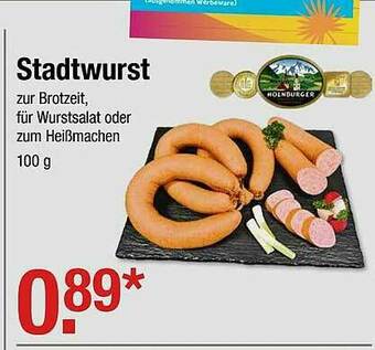 V Markt Stadtwurst Angebot