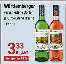 V Markt Württemberger Angebot