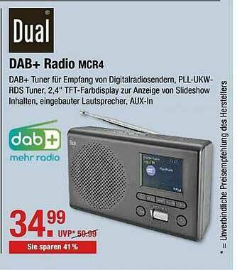 V Markt Dual Dab+ Radio Mcr4 Angebot