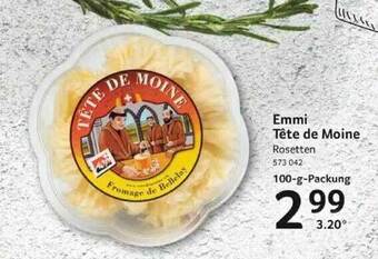 Selgros Emmi Tête De Moine Angebot